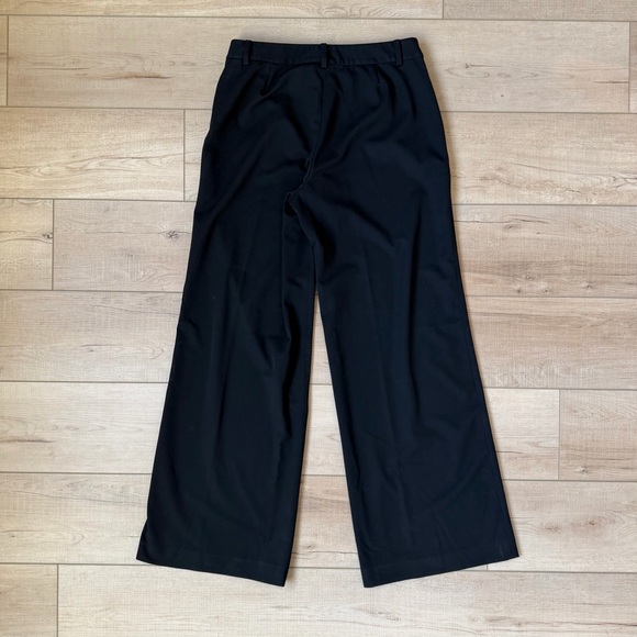 Lauren Ralph Lauren Women's Dress Pants, Size 6 Black Wide Leg - Picture 2 of 4